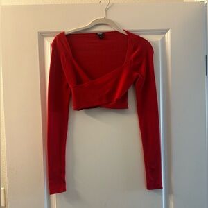 Body Contour Red Women's Top